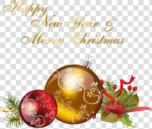 Happy New Year And Merry Christmas   Merry Christmas And Happy New Year Png  Transparent Png