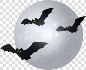 Free Png Download Halloween Moon With Bats Png Images   Transparent Background Spooky Moon Clipart  Png Download