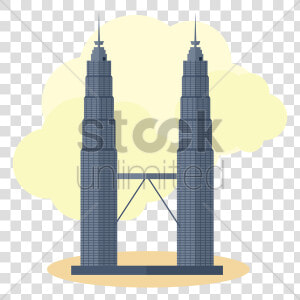 Download Skyscraper Clipart Petronas Towers World Trade   Petronas Twin Towers Illustration  HD Png Download