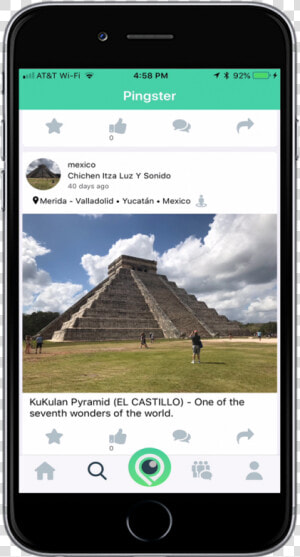 Screen Shot Pingster App   Smartphone  HD Png Download