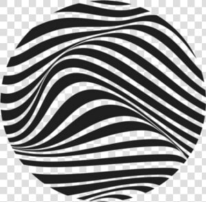 Ftestickers Circle Black Lines Stripes Abstract Waves   Abstract Black Lines Wave  HD Png Download