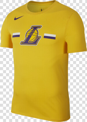 Nike Nba Los Angeles Lakers Logo Dry Tee   Michigan Football Shirt  HD Png Download