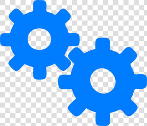 Gears Blue Gear Clipart   Gear Clipart Blue  HD Png Download