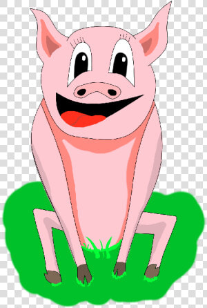 Pig V4 Art 800x   Cartoon  HD Png Download