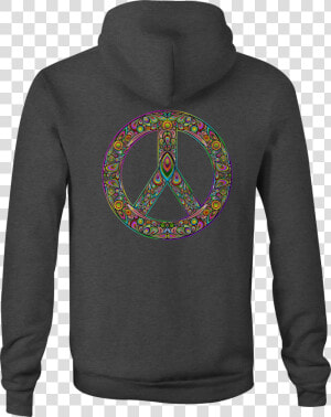 Motorcycle Zip Up Hoodie Psycodelic Peace Sign Hippie   Hoodie  HD Png Download