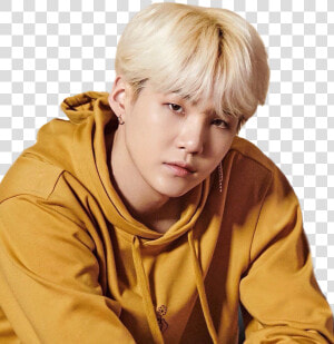 Anyway  Here S A Digital Portrait Of Yoongi  Aka Suga   Min Yoongi Blonde Hair  HD Png Download