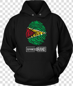 Guyana Guyanese Pride Flag Fingerprint Country Hoodie  HD Png Download