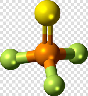 Thiophosphoryl Fluoride Molecule Ball   Does Fluoride Molecule Look Like  HD Png Download