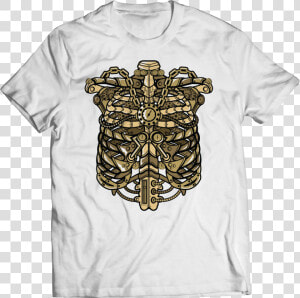 Steampunk Ribcage T Shirt Proud Mom Air Force   Rubik Cube T Shirt  HD Png Download