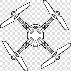 Hd Video Drone Complete Body Red   Drone Drawing Png  Transparent Png