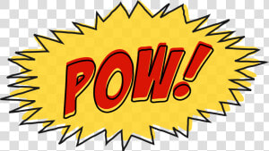 Pow Sound   Comic Book Sound Effect Png  Transparent Png