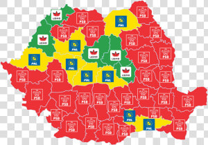 Locale 2016 Cj   Political Map Of Romania 2019  HD Png Download