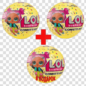 L Surprise Confetti Pop 3 Серия 2 Волна 2 1 Подарочная   Dolls Lol Surprise Girls  HD Png Download