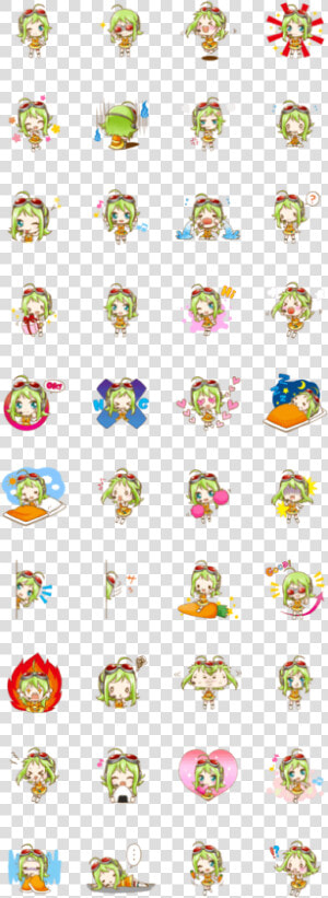 Gumi Sticker   Pokemon Yurutto Line Stickers  HD Png Download