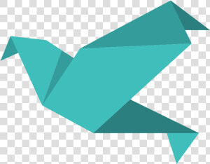 Origami Bird   Origami Oiseau Icone  HD Png Download