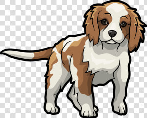 Cartoon Cavalier King Charles Spaniel Clipart   Png   Cartoon Cavalier King Charles Spaniel Drawing  Transparent Png