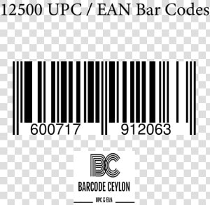 Image Of 12500 Upc   Ean Bar Codes   Pattern  HD Png Download