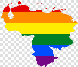 Image Lgbt Map Of   Venezuela Flag In Country  HD Png Download