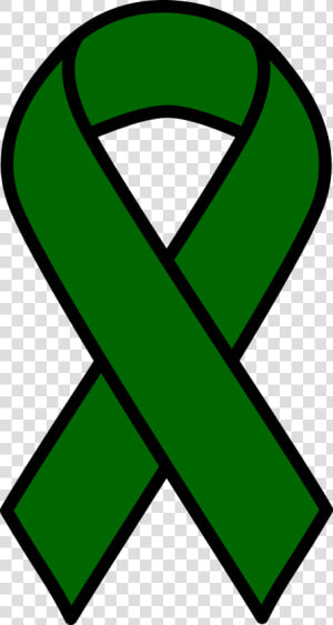 Emerald Liver Cancer Ribbon Clip Arts   Green Liver Cancer Ribbon  HD Png Download