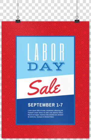 Classic Labor Day Sale Poster Template Preview  HD Png Download