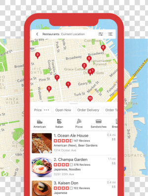 Yelp Mobile App  HD Png Download