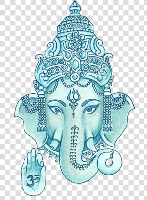 Ganesha Vector Watercolor   Elephant Buddhism  HD Png Download