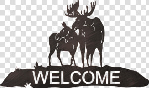 Iron Moose Welcome Sign   Coat Rack  HD Png Download