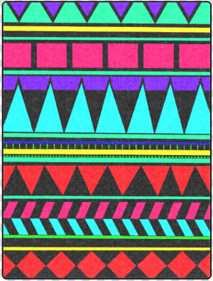 Colorful Tribal Pattern Blanket 50 X60   Triangle  HD Png Download