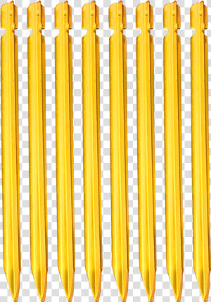 Desert Walker 3 Edge Tent Peg yellow   Brass  HD Png Download