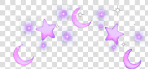 Crown Splash Moon Purple Stars Tumblr   Transparent Purple Aesthetic Png  Png Download