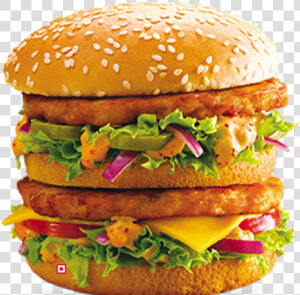 Veggie Burger Clipart Mcdonalds Burger   Chicken Maharaja Mac Meal L  HD Png Download