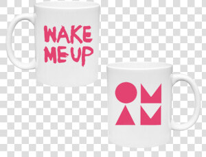 Wake Me Up White  amp  Pink Mug   Mug  HD Png Download