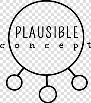 Plausible Concept Logo Black  HD Png Download