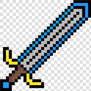 Pixel Art Minecraft Épée   Transparent Cartoons   Iron Sword Minecraft Png  Png Download