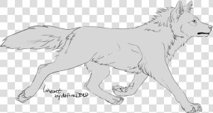 Dog Puppy Line Art Drawing Canidae   Big Wolf Drawing  HD Png Download