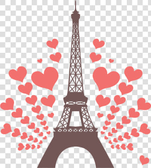 Eiffel Tower  Tower  Silhouette  Heart  Love Png Image   Transparent Eiffel Tower Clip Art  Png Download