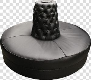 Black Leather Lobby Sofa Rental   Bean Bag Chair  HD Png Download