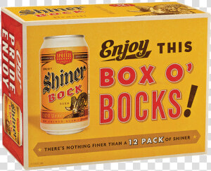 Shiner Bock   Shiner Bock 12 Pack Cans  HD Png Download