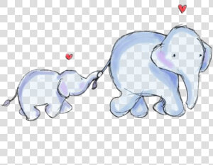 Asian Elephant Clipart Elphant   Elephant And Baby Clipart  HD Png Download