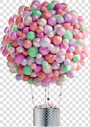 Transparent Balloons Png   Pastel Hot Air Balloon Backdrop  Png Download