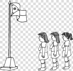 Singing National Anthem Drawing  HD Png Download