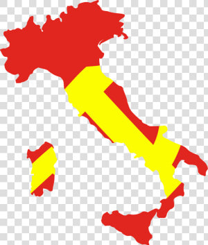 Flag Map Of Italy   Italy Map Vector Png  Transparent Png