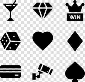 Clip Art Straight Icons Free Vector   Poker Icons Png  Transparent Png