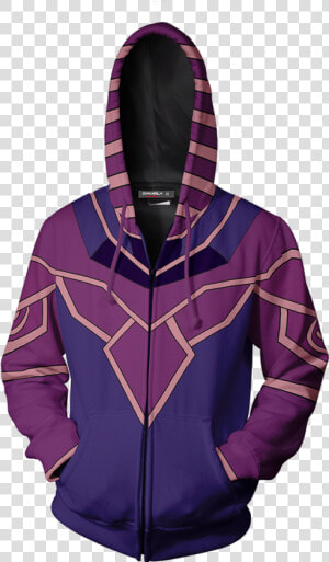 Yu Gi Oh Dark Magician Cosplay Zip Up Hoodie Jacket   Yusei Cosplay  HD Png Download