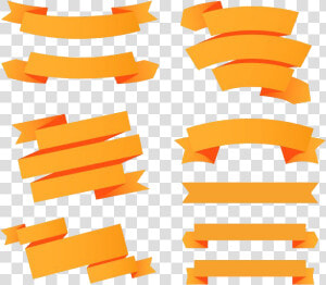 Ribbon Banner Transparent   Ribbon Banner Png Orange  Png Download