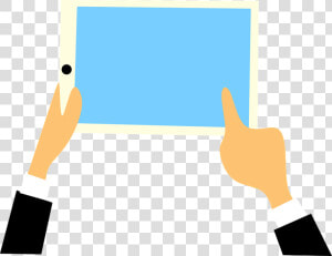 Tablet  Technology  Social Media  Hands  Taped   Hands Social Media  HD Png Download