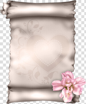 Фотки Paper Illustration  Note Paper  Paper Background    Parchment Paper Scroll With Flower  HD Png Download