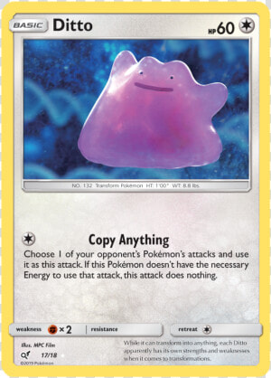 Ditto   17 18   Holo Rare   Ditto Pokemon Card Detective Pikachu  HD Png Download