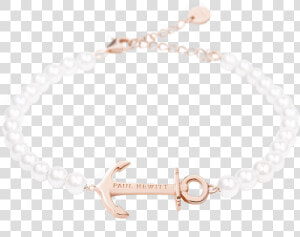 Paul Hewitt Anchor Spirit Pearl Ip Rose Gold Jewellery   Bracelet  HD Png Download