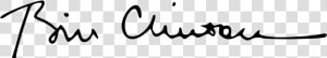 William Clinton President Signature  HD Png Download